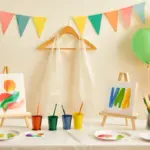 Come organizzare un laboratorio di pittura durante una festa? Un trucco salva-abiti che evita disastri