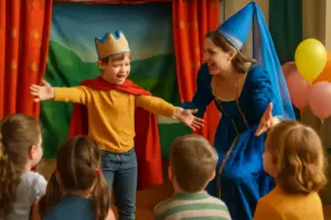 Animazione con teatro interattivo per feste: il vantaggio che trasforma ogni bambino in protagonista
