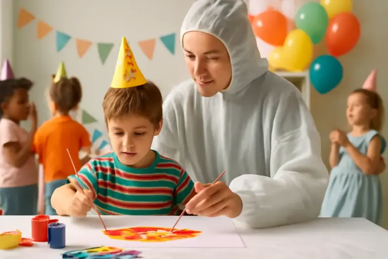 Dipingere durante una festa per bambini è rischioso? Una soluzione pratica elimina ogni paura di macchie