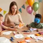 Come organizzare un laboratorio di maschere alla festa? Un materiale insolito che semplifica tutto