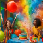 Organizzare una festa a tema colori: giochi ed effetti scenografici che sorprendono tutti
