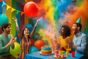 Organizzare una festa a tema colori: giochi ed effetti scenografici che sorprendono tutti