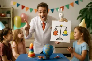 Spettacoli educativi interattivi per compleanni: il metodo che trasmette valori giocando e divertendo