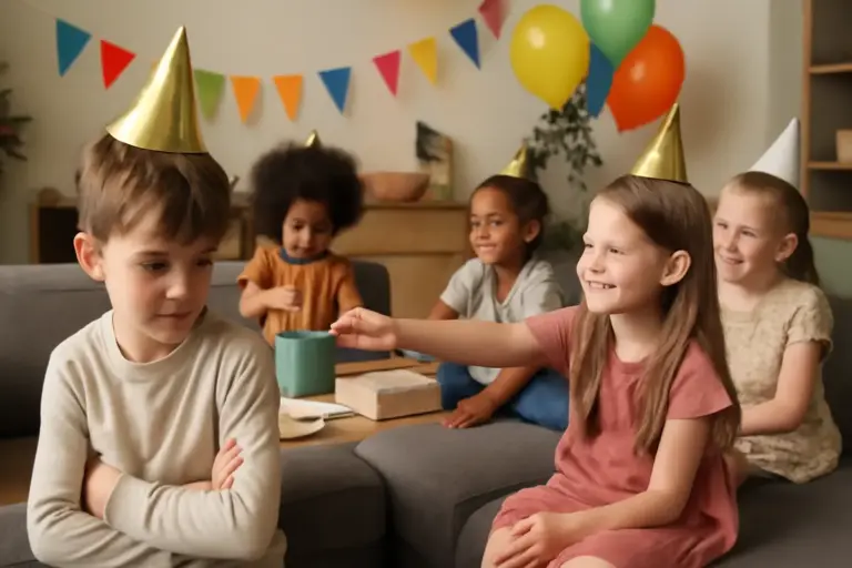 Bambini timidi alle feste: metodi efficaci per aiutarli a integrarsi senza forzarli
